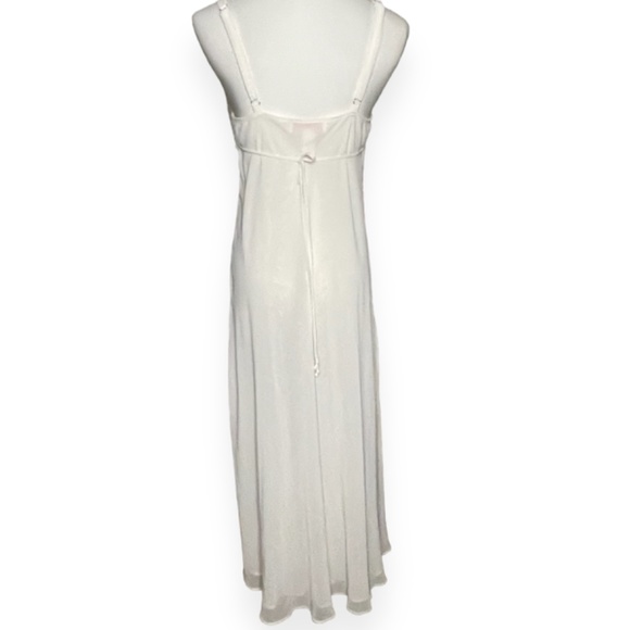 Vintage Oscar de la Renta Pink Label Cream Slip Dress Size Small - Picture 6 of 7